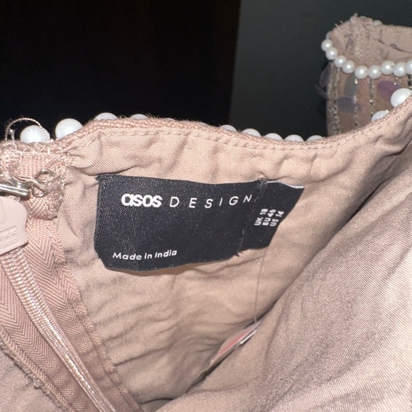 Beaded Chevron Pattern Dress - Picture 5 of 5